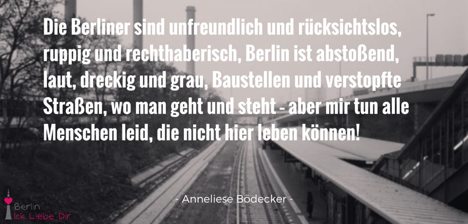 Berliner Sprüche Berlin ick liebe dir